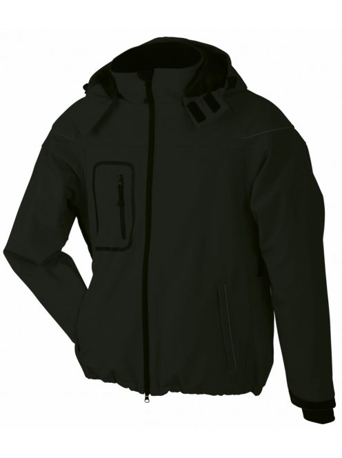 James & Nicholson WINTER SOFTSHELL BLACK férfi kabát