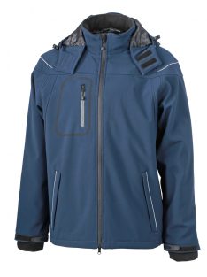 James & Nicholson WINTER SOFTSHELL NAVY férfi kabát