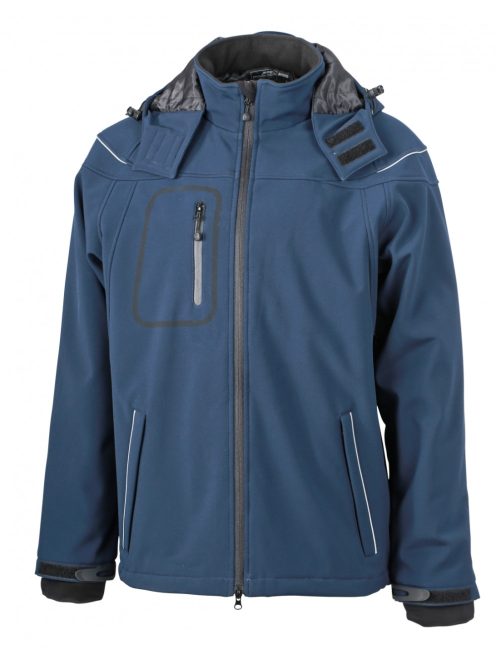 James & Nicholson WINTER SOFTSHELL NAVY férfi kabát