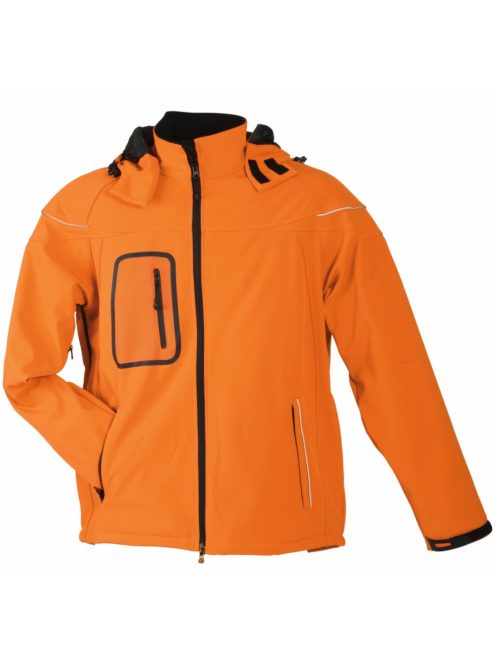 James & Nicholson WINTER SOFTSHELL ORANGE férfi kabát