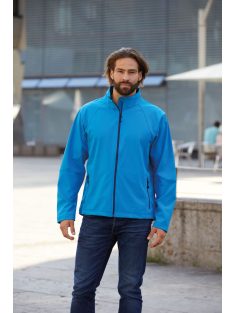   James & Nicholson TWOTONE AZURE férfi technikai softshell kabát
