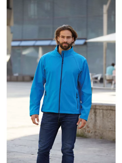 James & Nicholson TWOTONE GREEN férfi technikai softshell kabát
