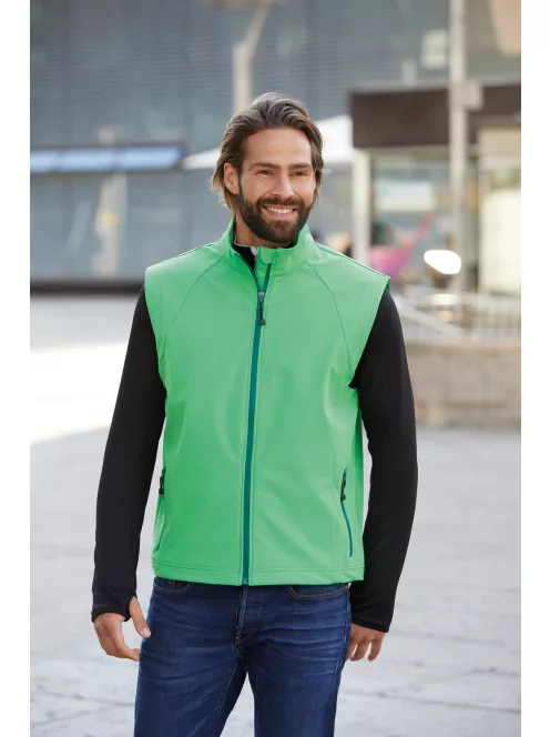 James & Nicholson TWOTONE AZURE férfi technikai softshell mellény