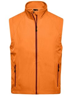   James & Nicholson TWOTONE ORANGE férfi technikai softshell mellény