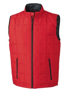   James & Nicholson PADDED LIGHT WEIGHT REDBLACK férfi mellény