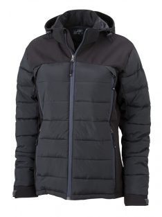 James & Nicholson OUTDOOR HYBRID BLACK női bélelt kabát