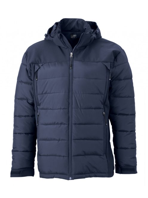 James & Nicholson OUTDOOR HYBRID NAVY férfi bélelt kabát