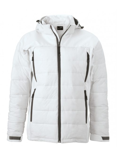 James & Nicholson OUTDOOR HYBRID WHITE férfi bélelt kabát