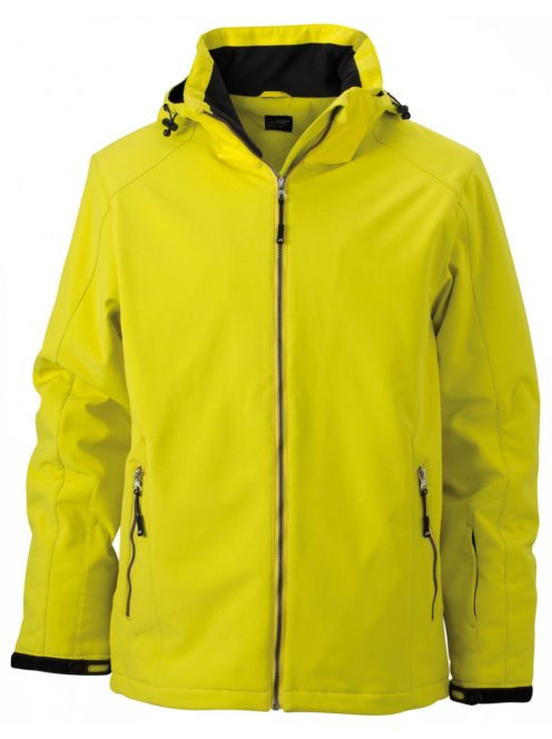 James & Nicholson WINTERSPORT YELLOW férfi bélelt kabát