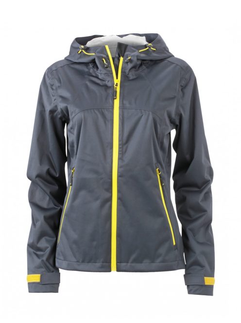 James & Nicholson OUTDOOR GREYYELLOW női softshell kabát