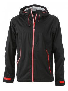 James & Nicholson OUTDOOR BLACKRED férfi softshell kabát