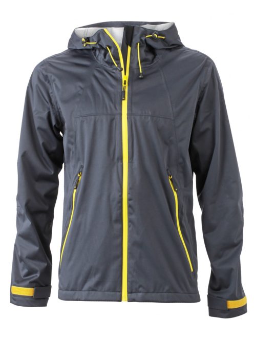 James & Nicholson OUTDOOR GREYYELLOW férfi softshell kabát