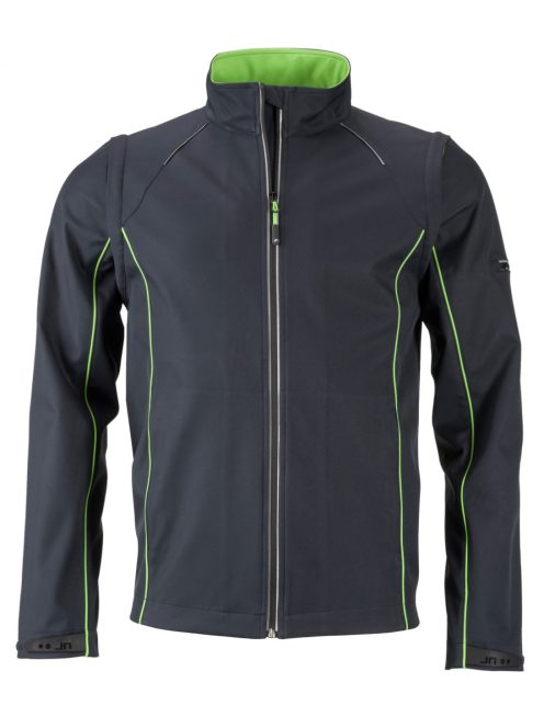 James & Nicholson ZIP-OFF SOFTSHELL GREYGREEN férfi kabát és mellény