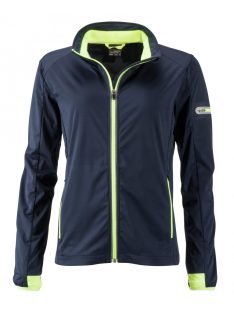 James & Nicholson SPORTS SOFTSHELL NAVYYELLOW női kabát