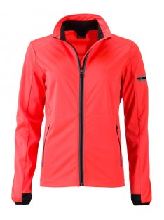 James & Nicholson SPORTS SOFTSHELL ORANGEBLACK női kabát