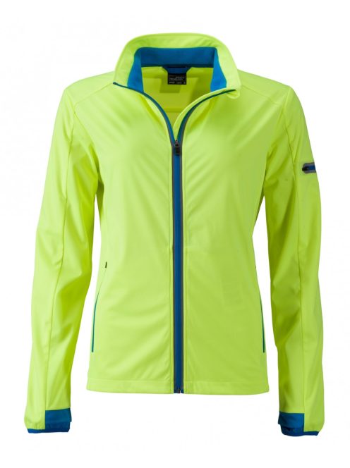 James & Nicholson SPORTS SOFTSHELL YELLOWBLUE női kabát