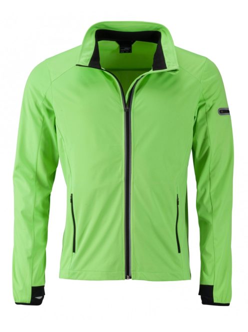 James & Nicholson SPORTS SOFTSHELL GREENBLACK férfi kabát