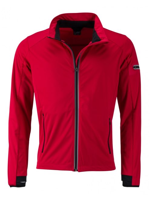 James & Nicholson SPORTS SOFTSHELL REDBLACK férfi kabát