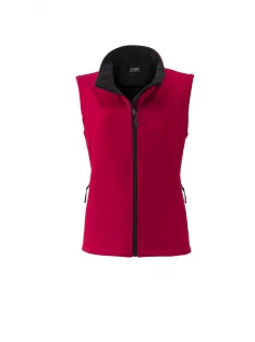 James & Nicholson PROMO SOFTSHELL REDBLACK női mellény