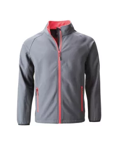 James & Nicholson PROMO SOFTSHELL GREYRED férfi kabát