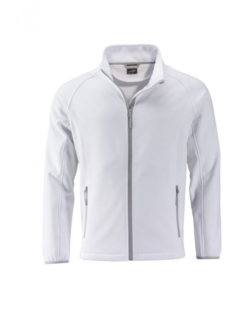 James & Nicholson PROMO SOFTSHELL WHITE férfi kabát