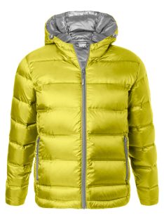   James & Nicholson DOWN YELLOWSILVER férfi kapucnis bélelt kabát