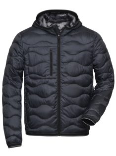   James & Nicholson PADDED GRAPHITECAMOUFLAGE férfi bélelt kabát