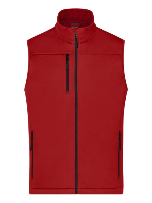 James & Nicholson  SOFTSHELL RED férfi softshell mellény