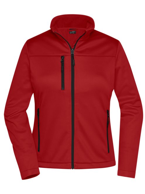 James & Nicholson  SOFTSHELL RED nő softshell kabát