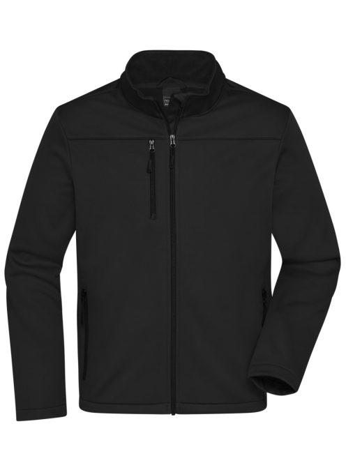 James & Nicholson  SOFTSHELL BLACK férfi softshell kabát