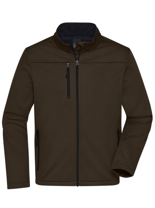 James & Nicholson  SOFTSHELL BROWN férfi softshell kabát