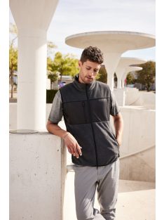   James & Nicholson TWOTONE BLACK férfi technikai polár mellény