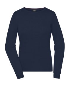 James & Nicholson ROUNDNECK NAVY női környakú pulóver