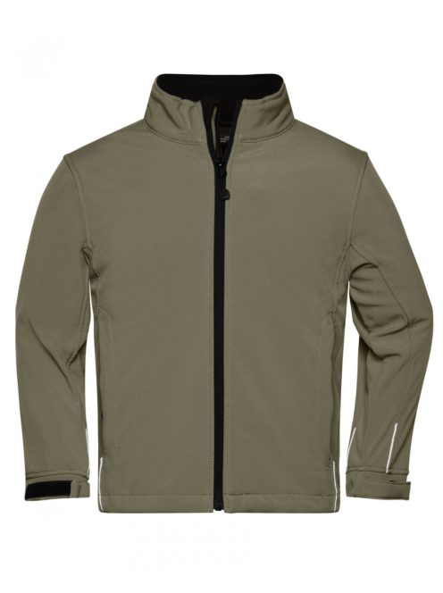 James & Nicholson SOFTSHELL OLIVE gyerek kabát