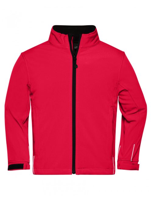 James & Nicholson SOFTSHELL RED gyerek kabát