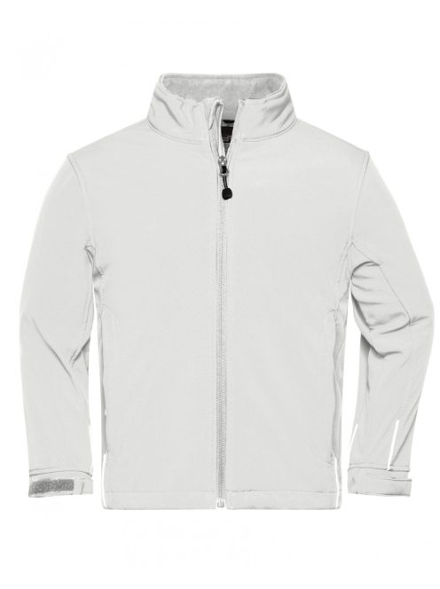 James & Nicholson SOFTSHELL WHITE gyerek kabát