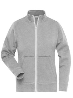   James & Nicholson DOUBLEFACE GREYHEATHER női cipzáras pulóver