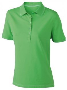   James & Nicholson ELASTIC LIMEGREENWHITE női galléros póló