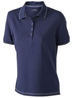 James & Nicholson ELASTIC NAVYWHITE női galléros póló