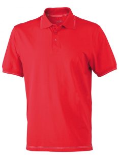 James & Nicholson ELASTIC REDWHITE férfi galléros póló