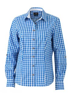   James & Nicholson TRADITIONAL ROYALWHITE női hosszú ujjú blúz