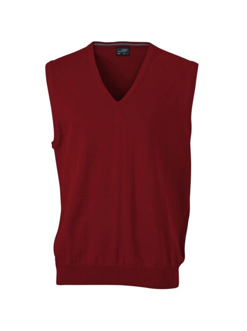 James & Nicholson V-NECK BORDEAUX férfi mellény