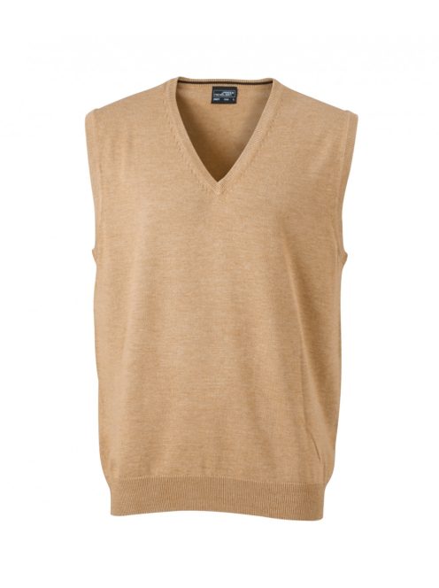 James & Nicholson V-NECK CAMEL férfi mellény