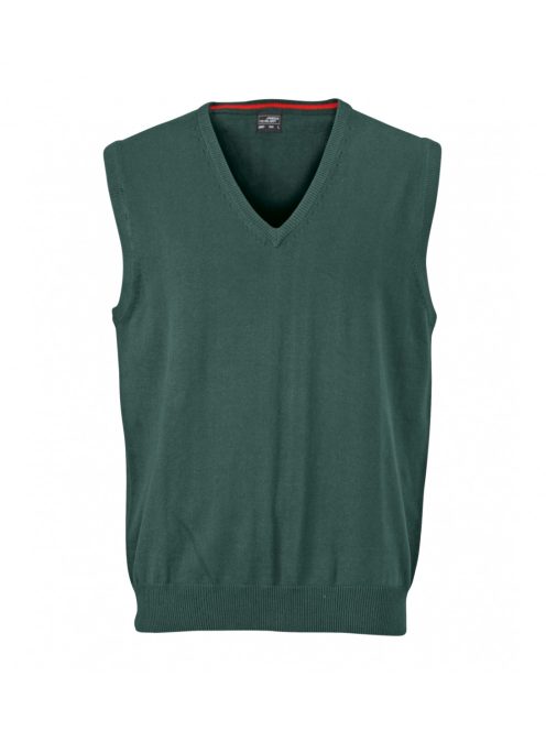 James & Nicholson V-NECK FORESTGREEN férfi mellény