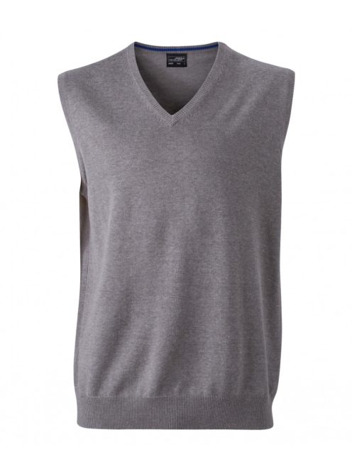 James & Nicholson V-NECK GREYHEATHER férfi mellény