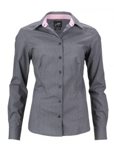   James & Nicholson WINGS TITANIUMWHITE női hosszú ujjú blúz