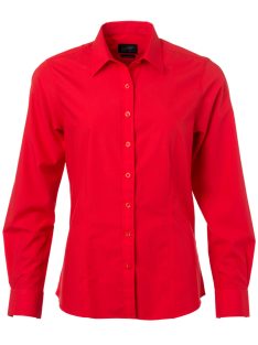 James & Nicholson POPLIN TOMATO női hosszú ujjú blúz