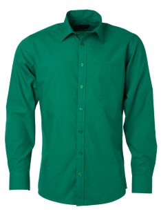 James & Nicholson POPLIN IRISHGREEN férfi hosszú ujjú ing
