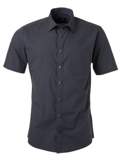 James & Nicholson POPLIN CARBON férfi rövid ujjú ing