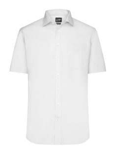   James & Nicholson MICROTWILL WHITE férfi rövidujjú vasalásmentes ing